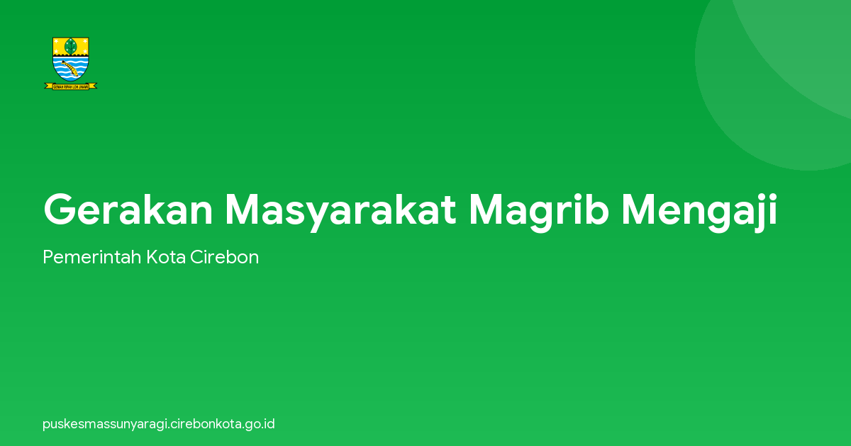 Gerakan Masyarakat Magrib Mengaji