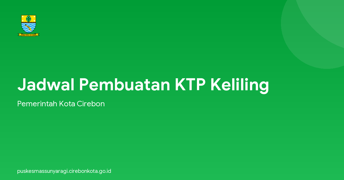 Jadwal Pembuatan KTP Keliling
