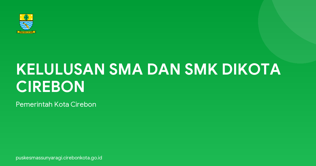 KELULUSAN SMA DAN SMK DIKOTA CIREBON