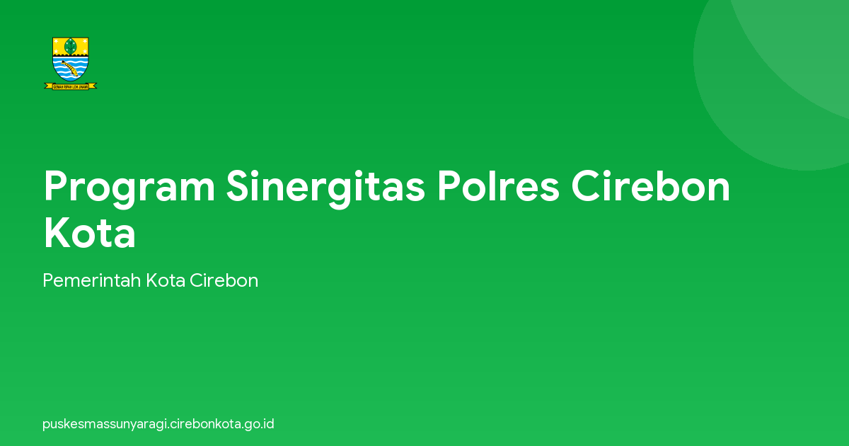 Program Sinergitas Polres Cirebon Kota