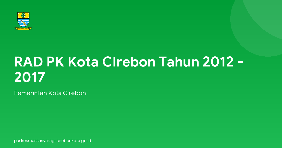 RAD PK Kota CIrebon Tahun 2012 - 2017