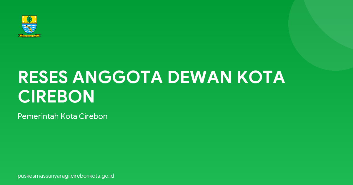 RESES ANGGOTA DEWAN KOTA CIREBON