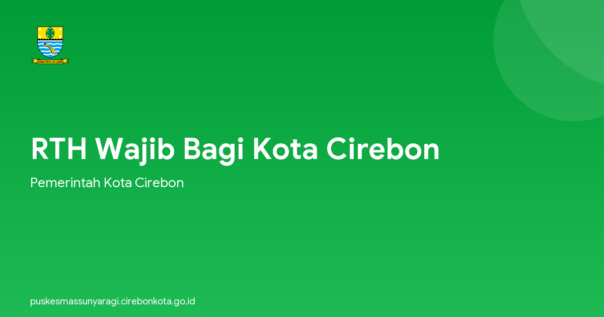 RTH Wajib Bagi Kota Cirebon