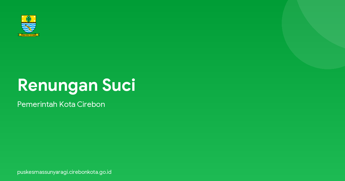 Renungan Suci