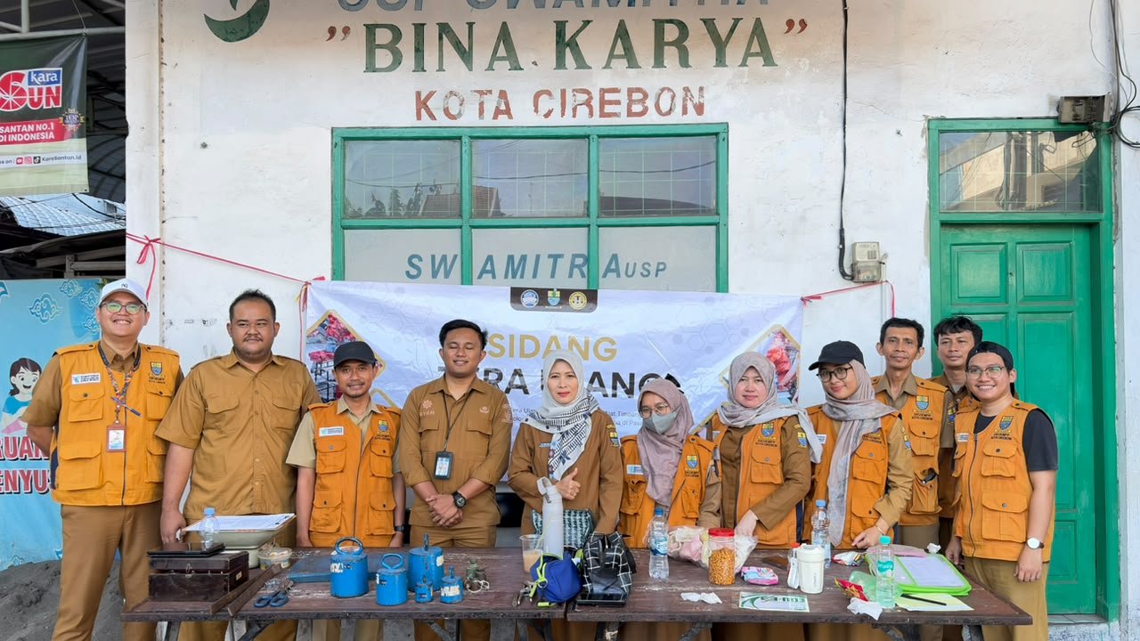 Dinas Koperasi, Usaha Kecil dan Menengah, Perdagangan, dan Perindustrian (DKUKMPP) Kota Cirebon menggelar pelayanan Sidang Tera Ulang di Pasar Pagi