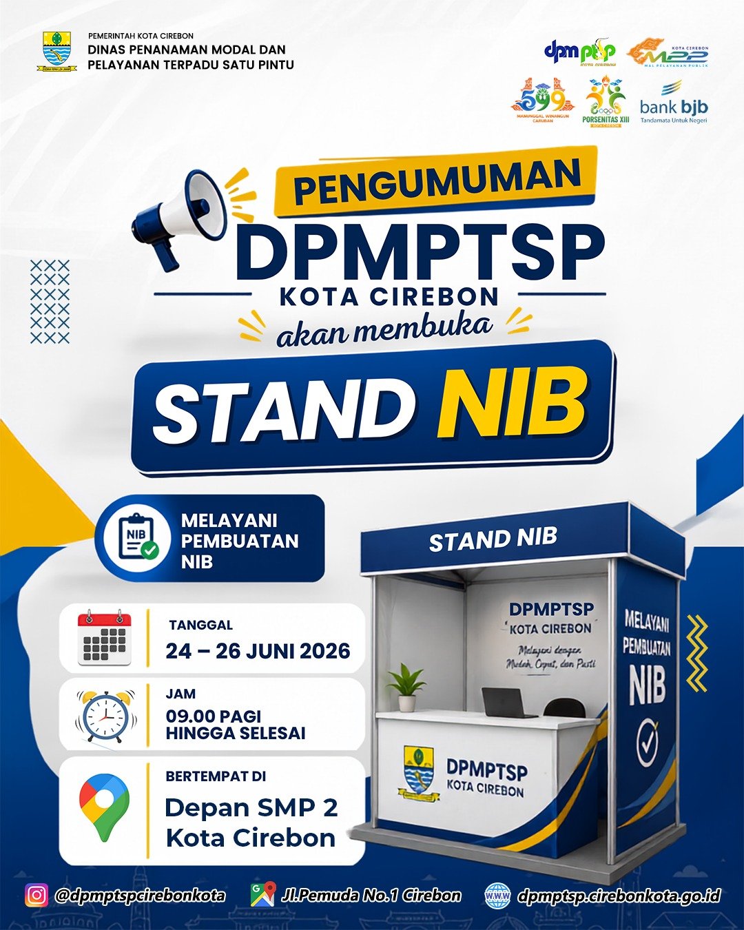 Segera Hadir Stand DPMPTSP Kota Cirebon untuk Pembuatan NIB