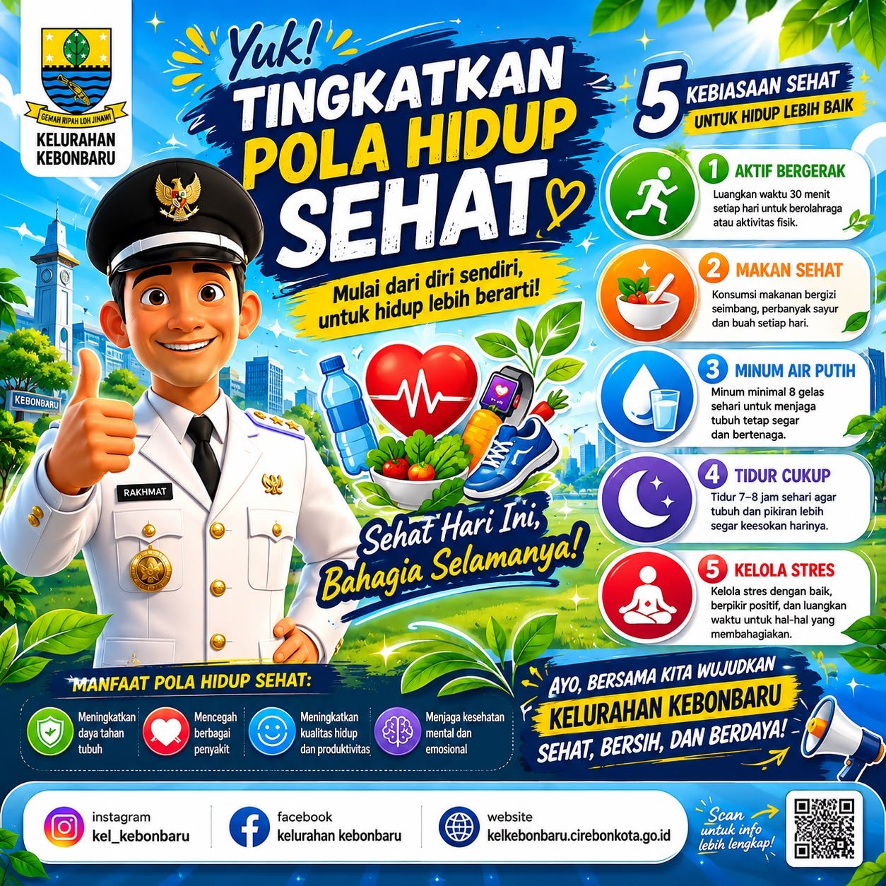 YUK, TINGKATKAN POLA HIDUP SEHAT!