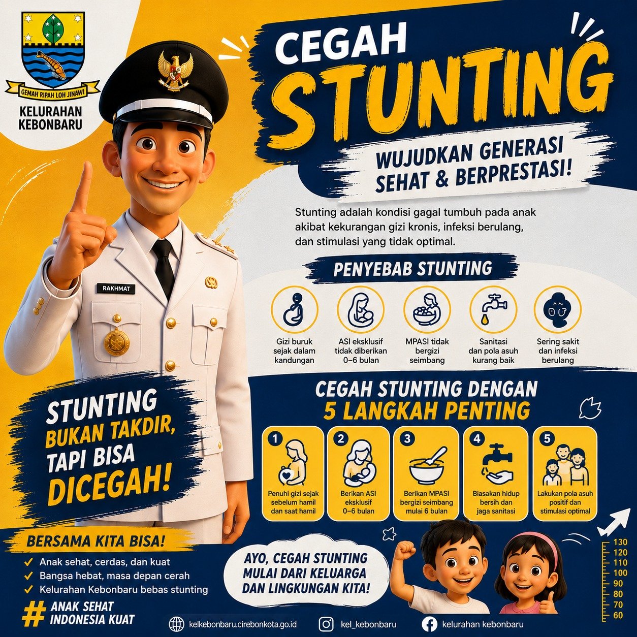 CEGAH STUNTING, WUJUDKAN GENERASI SEHAT DAN BERPRESTASI!