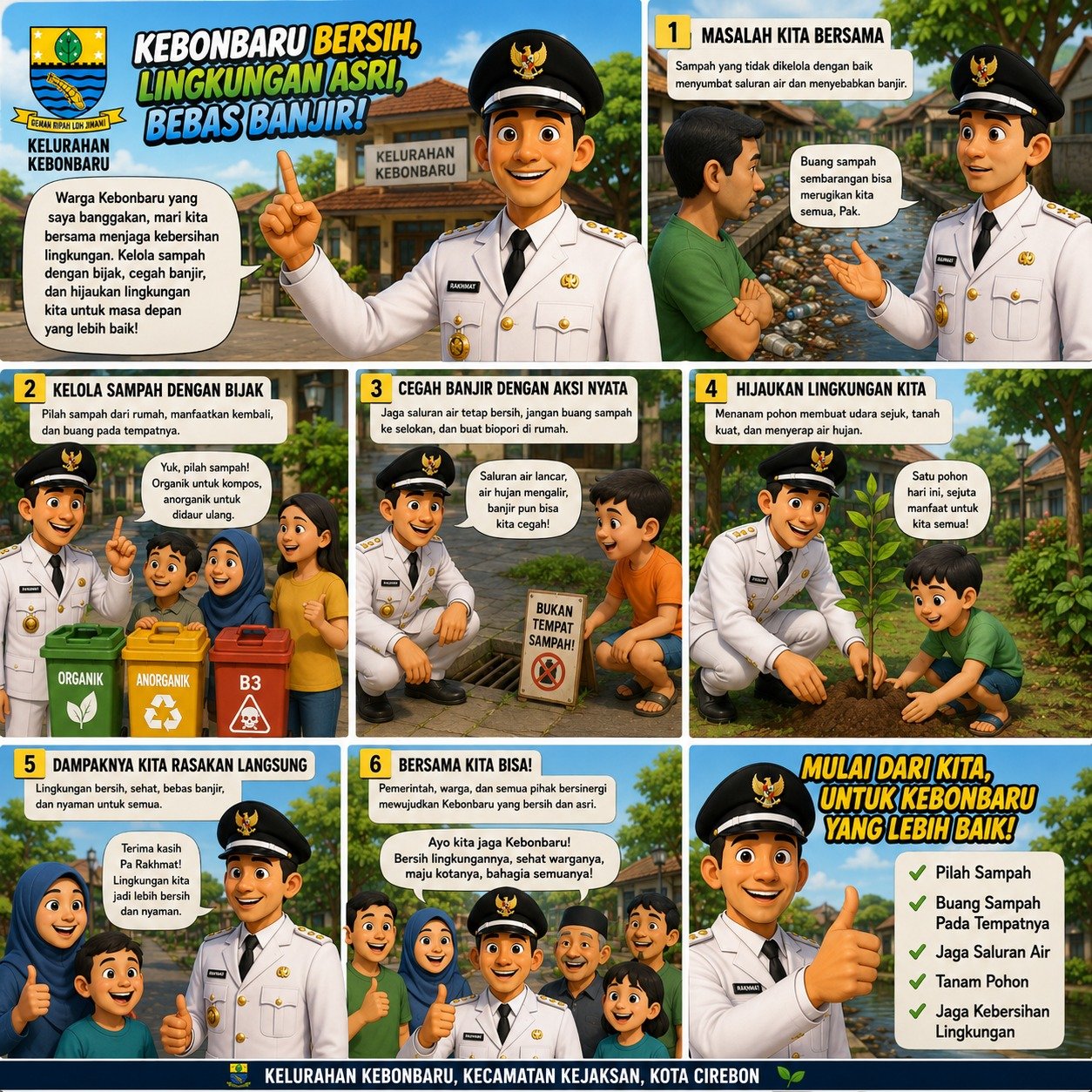 Kebonbaru Bersih, Lingkungan Asri, Bebas Banjir!