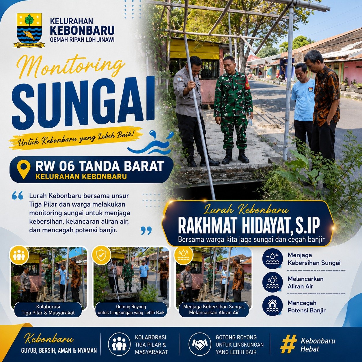 MONITORING SUNGAI RW 06 TANDA BARAT