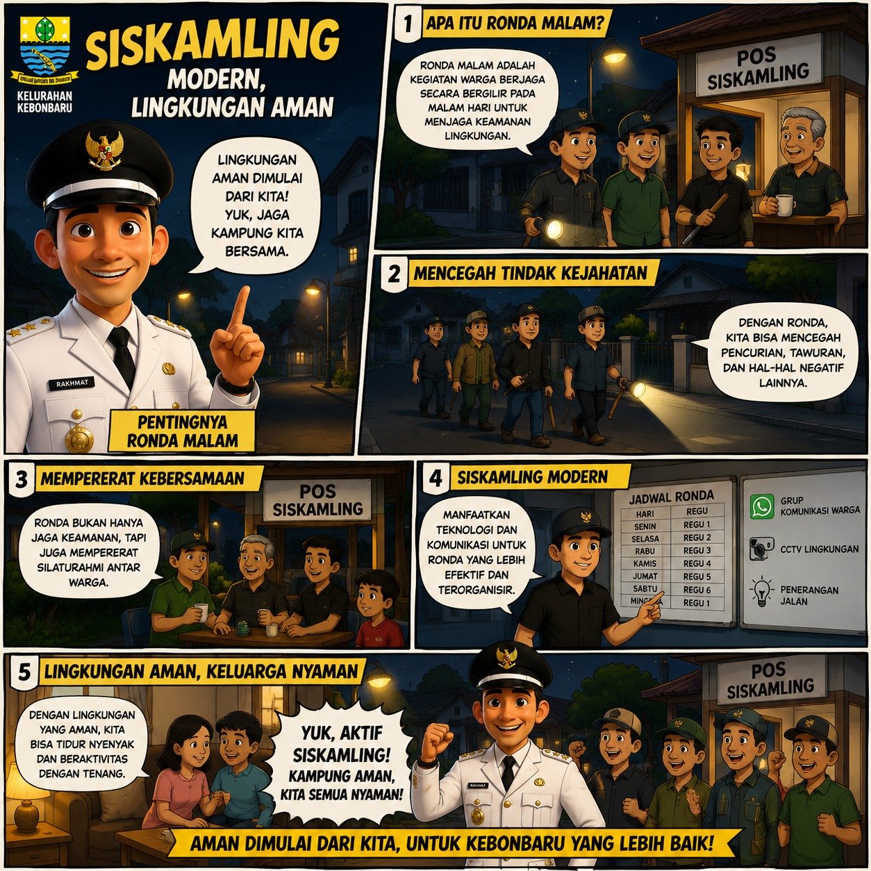 SISKAMLING MODERN, LINGKUNGAN AMAN