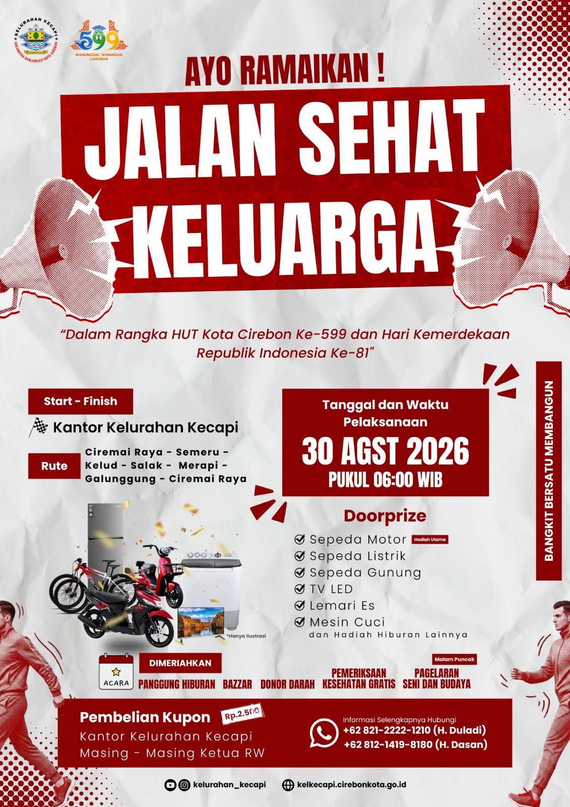 Jalan Sehat Keluarga di Kelurahan Kecapi