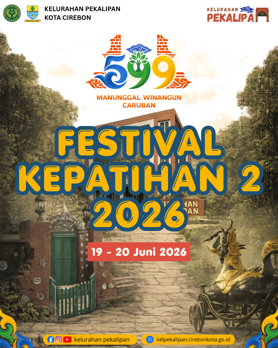Mari meriahkan Festival Kepatihan 2 dengan berbagai rangkaian kegiatan budaya, sosial, dan hiburan