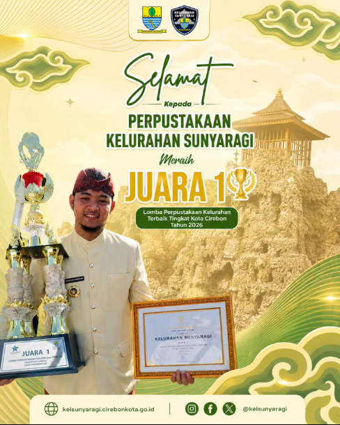 Selamat untuk Perpustakaan Kelurahan Sunyaragi