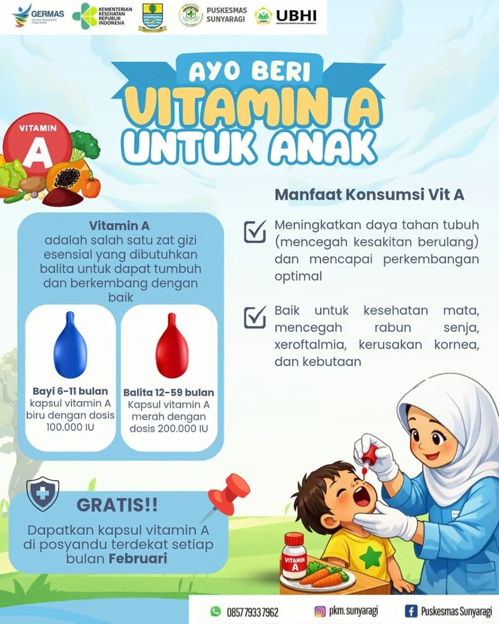 Pemberian Vitamin A di Posyandu