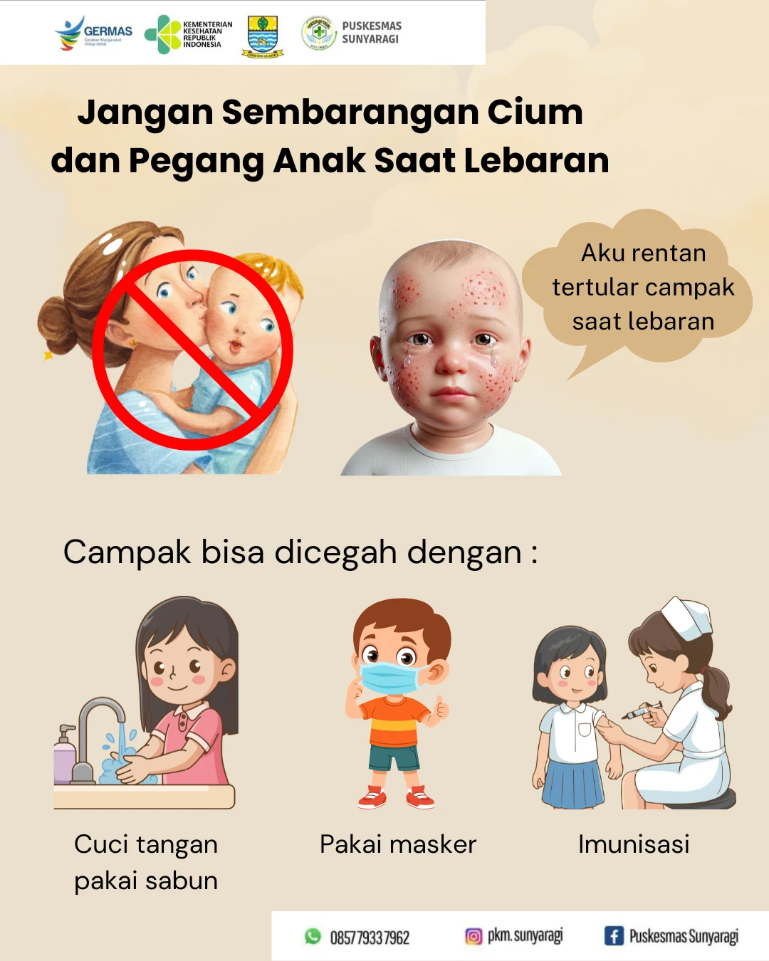 Jangan Sembarangan Cium dan Pegang Anak Saat Lebaran